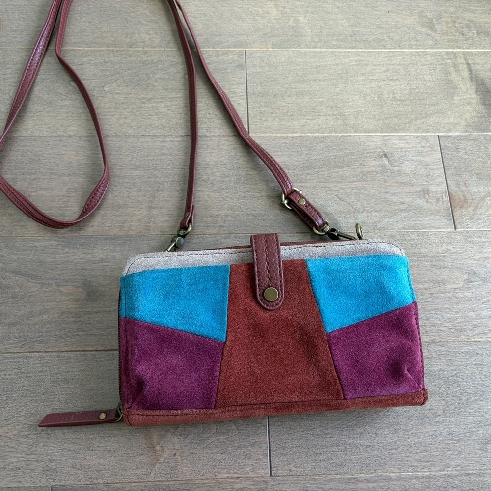 The Sak Multicolor Suede Crossbody Bag